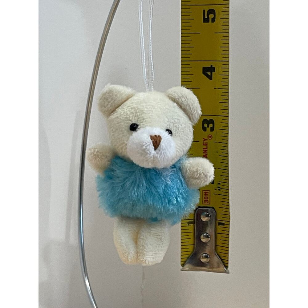Adorable Mini Miniature Bear Keychain Key Chain Purse Hang Tags - Picture 4 of 4